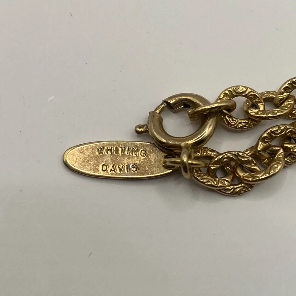 Whiting & Davis Gold-Tone Chain Necklace